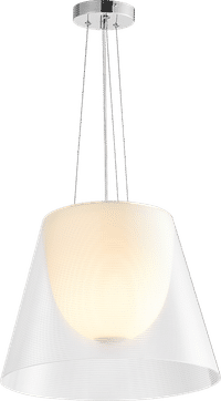 Romeo Moon Pendant Lamp Chrome image.