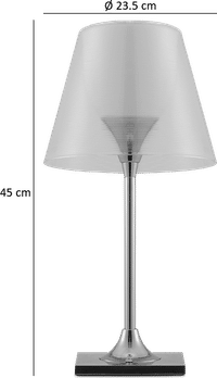 Romeo Moon Style Table Lamp Chrome image.