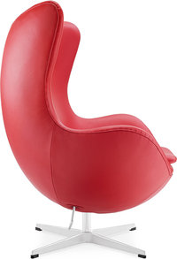 The Egg Chair Italian Leather/With piping/Red image.