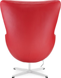 The Egg Chair Italian Leather/With piping/Red image.