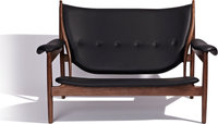 Chieftains Sofa Black/Walnut image.