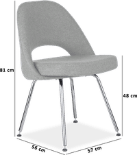 Saarinen Executive Chair Charcoal Grey image.