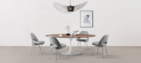 Saarinen Executive Chair Charcoal Grey image.
