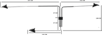 Serge Mouille Three - Arm Wall Lamp Black image.