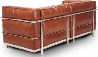 LC3 Style 2 Seater Grand Sofa  Dark Tan image.