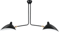 MCL R2 - 2 Arm Pendant Lamp Black image.