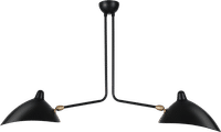 MCL R2 - 2 Arm Pendant Lamp Black image.