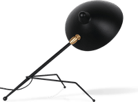 Serge Mouille Style Tripod Lamp Black image.