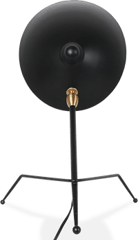 Serge Mouille Style Tripod Lamp Black image.