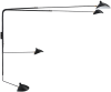 Serge Mouille Four - Arm Wall Lamp Black image.