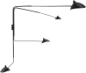 Serge Mouille Four - Arm Wall Lamp Black image.