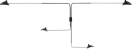 Serge Mouille Four - Arm Wall Lamp Black image.