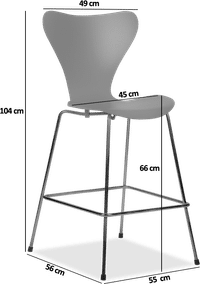 Series 7 Counter Stool Plywood/Green image.