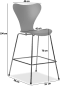 Series 7 Barstool  Plywood/Orange image.