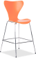 Series 7 Barstool  Plywood/Orange image.