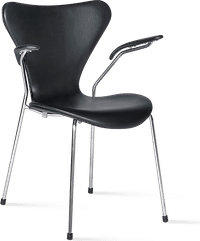 Series 7 Chair Carver - Full Leather Black image.