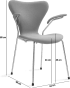 Series 7 Chair Carver  Charcoal Grey image.