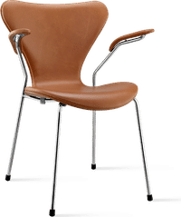 Series 7 Chair Carver - Full Leather Dark Tan image.