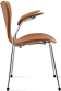 Series 7 Chair Carver - Full Leather Dark Tan image.