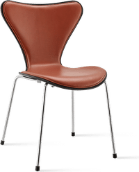 Series 7 Chair - Half Upholstered Premium Leather/Dark Tan image.