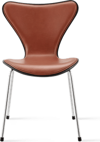Series 7 Chair - Half Upholstered Premium Leather/Dark Tan image.