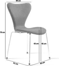 Series 7 Chair Upholstered Moroccan Blue image.