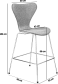 Series 7 Counter Stool Upholstered Red image.