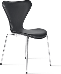 Series 7 Chair - Half Upholstered Premium Leather/Black image.
