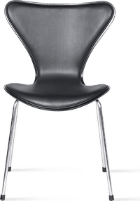Series 7 Chair - Half Upholstered Premium Leather/Black image.