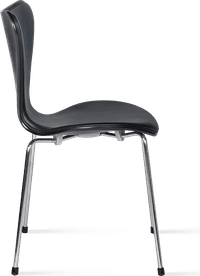 Series 7 Chair - Half Upholstered Premium Leather/Black image.