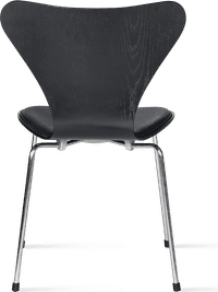Series 7 Chair - Half Upholstered Premium Leather/Black image.