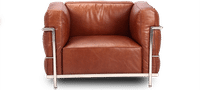 LC3 Style Grand Confort Armchair Dark Tan image.