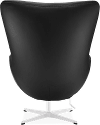 The Egg Chair Italian Leather/With piping/Black image.