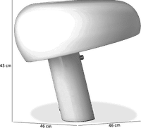 Snoopy Style Lamp White image.