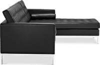 Knoll Corner Sofa Premium Leather/Black  image.