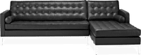 Knoll Corner Sofa Premium Leather/Black  image.