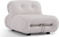 Soriana Style Lounge Chair Creamy Alcantara image.