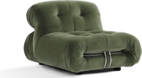 Soriana Style Lounge Chair Bottle Green Velvet image.
