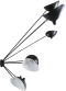 Spider Wall Lamp 7 Arms Black image.