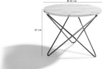 Star Marble Coffee Table   White Marble image.