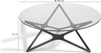 Star Round Coffee Table  Walnut image.
