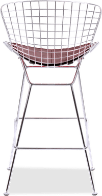 Wire Bar Stool Deep Red image.
