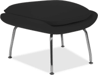 Womb Chair Ottoman Wool/Black image.