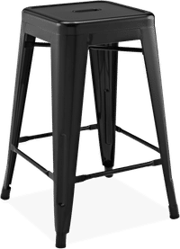 Tolix Bar Stool Black image.