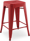 Tolix Bar Stool Red image.