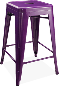 Tolix Bar Stool Purple image.