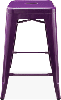 Tolix Bar Stool Purple image.