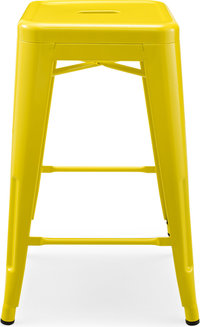Tolix Bar Stool Yellow image.