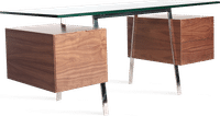 Niels Bendtsen Style Desk - Walnut Walnut Veneer image.