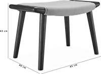 Teddy Bear Stool Wool/Light Pebble Grey image.